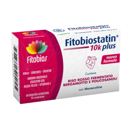 FITOBIOSTATIN 10k plus širdžiai, kraujagyslėms ir cholesterolio kontrolei