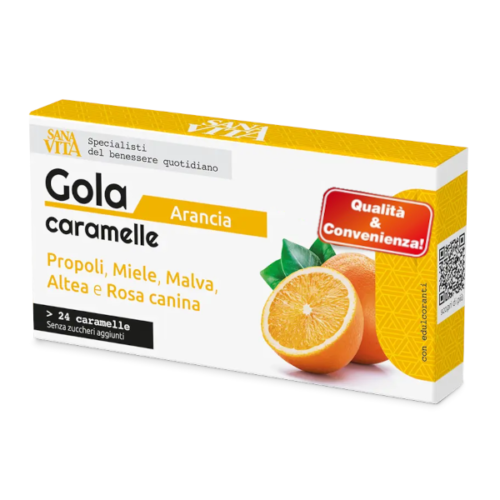 GOLA CARAMELLE apesinų skonio ledinukai gerklei